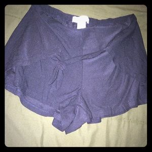 Front tie shorts